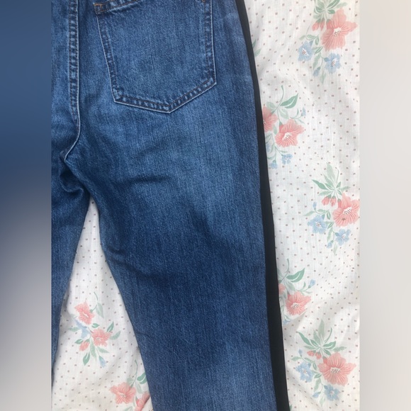 Madewell the Perfect Vintage Jean Black Velvet Tux Stripe - Picture 11 of 16